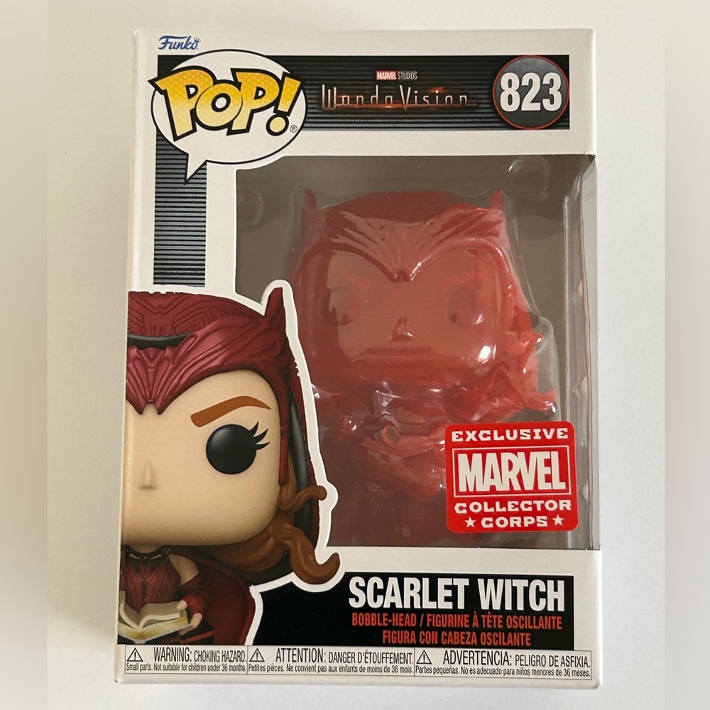 Funko Scarlet Witch #823 Red Glitter Marvel Collector Corps Exclusive - Picture 14 of 15